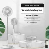 Portable Electric Fan Folding Telescopic Floor Standing USB Rechargeable Mini Brushless Fan for Home Office Air Conditioner - Image 6