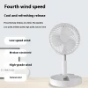 Portable Electric Fan Folding Telescopic Floor Standing USB Rechargeable Mini Brushless Fan for Home Office Air Conditioner - Image 2