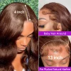 Lace Front Human Hair Wigs Chocolate Brown 13x4 13x6 Body Wave Lace Frontal Wigs Brazilian Pre Plucked 360 Full Lace Wigs - Image 3