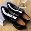 Men Patent Leather Shoes Business Shoes Casual Pointed Toe Slip on Loafers Men Luxury Party Wedding Plus Size Shoes - Image 4