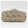 Women Sky Blue Crystal Clutch Purse Stones Evening Bags Metal Hollow Box Minaudiere Handbag Bridal Bags Wedding Party Clutches - Image 10