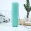 Travel Toothbrush Box Vertical Stripe Portable Mouthwash Cup Brushing Cup Washing Cup Toothware Box Toothpaste Storage Cartridge - Image 7