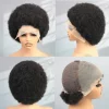 13X4 Afro Kinky Curly Wave Lace Front Wig 200 Density Brazilian Remy Human Hair Lace Natural Hairline Short Bob Human Hair Wig - Image 6