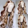 HD Body Wave 4/613 Blonde Ombre Lace Front Human Hair Wigs 100% Vietnamese 34 36 Inch Colored 13x4 Lace Frontal Wigs Pre Plucked - Image 3