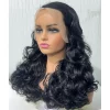 250% Density 100% Vietname Loose Wave Wig 13x4 Frontal Bouncy Wave Wig with Human Hair Natural Black For Black Women 16-22Inch - Image 4