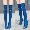 New Boots Women Thigh High Boots 2021 Winter Women Boots High Heels Women Shoes Tassel Jean Boot Ladies Shoes Good Service zo0 - Image 11