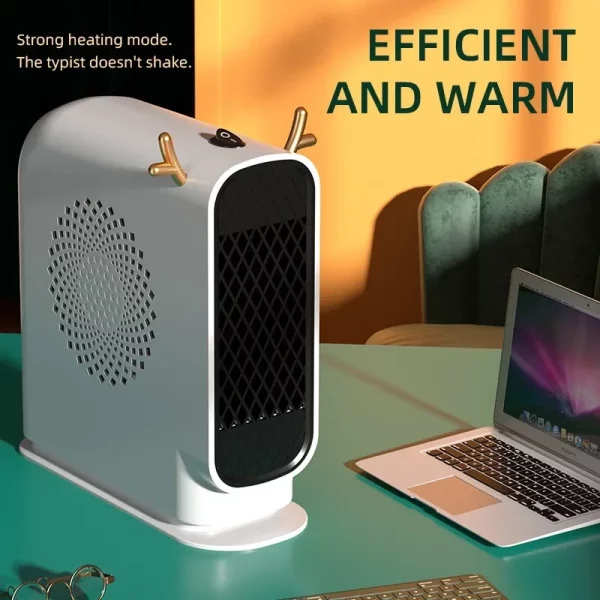 Mini portable heater with fast heating and energy-saving features, perfect for heating homes and dormitories