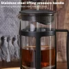 Stainless Steel Tea Coffee Brewer with Filter Heat-Resistant Anti-Rust Multifunctional with Handle Tea Maker for Making Coffee - Image 6