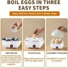 Smart Egg Cooker, White Egg Cooker Electric Eggs Boiler Multifunctional Mini Eggs Cooker Steamer Poacher for Kitchen Use - Image 5