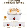 Smart Egg Cooker, White Egg Cooker Electric Eggs Boiler Multifunctional Mini Eggs Cooker Steamer Poacher for Kitchen Use - Image 4