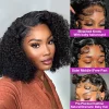 230 Density Deep Wave 13x4 Short Bob Wig Human Hair 4x4 Lace Closure Pixie Curly Hair Wigs Brazilian Hair Hd Lace Frontal Wigs - Image 3