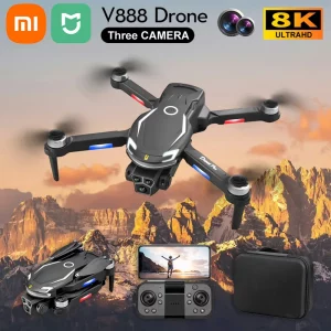 Xiaomi MIJIA V888 4K Drone Three Camera HD Aerial Photography WIFI 5G Optical Localization Four-way Obstacle Avoidance New Dron