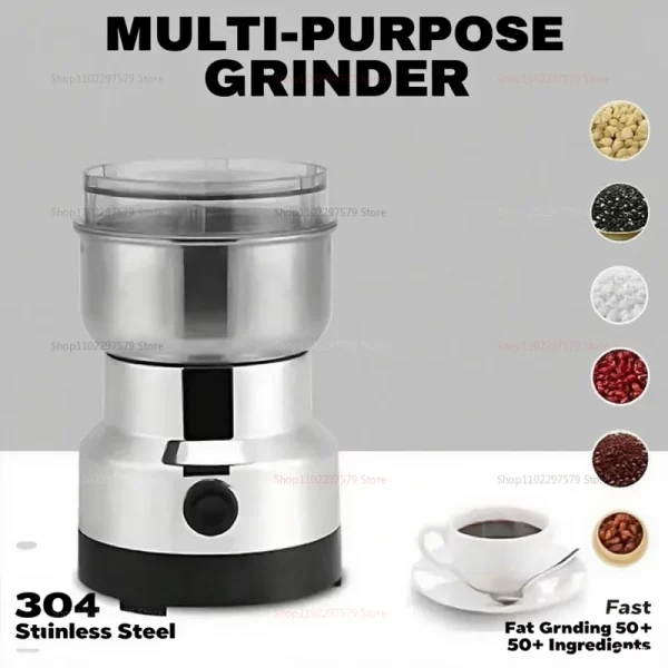 Electric grinder Multifunctional spice coffee bean cereals and herbal powder products household food processor for cooking