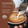 DEVISIB 4-in-1 Automatic Milk Frother Electric Instant Magic Froth 350ml Stainless Steel Pitcher Dishwasher Safe Hot and Cold - Image 5