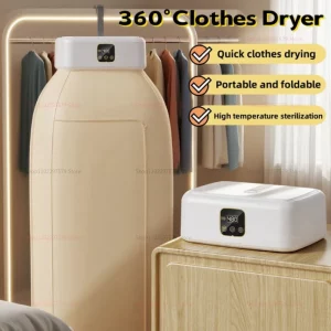 Remote Control Multifunctional Dryer  Home Cabinet  Folding Electric Clothes Dryer Warm Air Dryer Portable Clothes Dryer