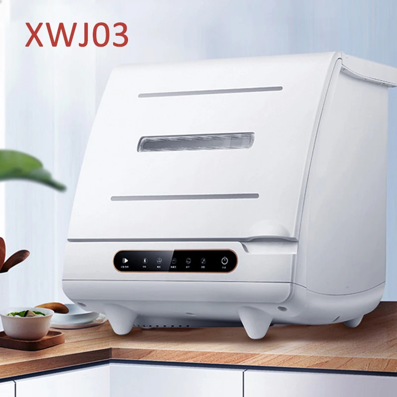 Intelligent Automatic dishwasher Home Desktop Free Installation Dish Washing Machine Mini O3+UV Double sterilization Dish Washer - Image 6